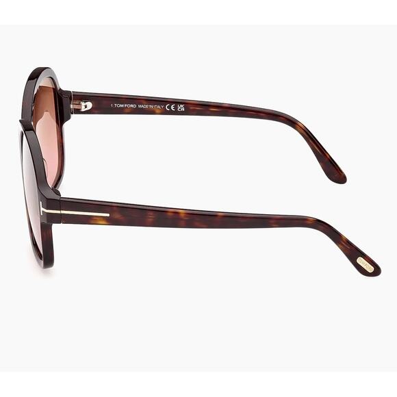 Tom Ford Women\'s Sunglasses Dark Havana Full Rim Frame Brown Lens FT1034 52F main image 7